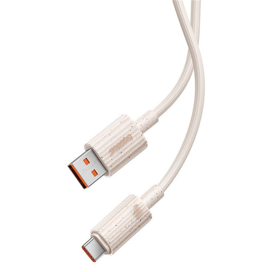 BASEUS Habitat Series 2m USB to Type-C 100W Fast Charging Cord Biodegradable Data Cable - Pink