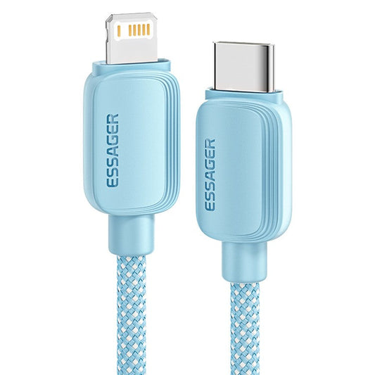 ESSAGER 2m C-L 29W Type-C to Lightning Charging Cable Data Sync Cord - Blue