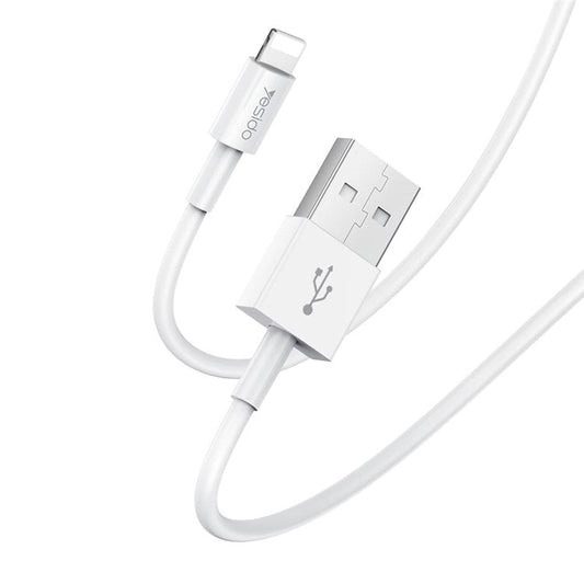 YESIDO CA22 2A iP Charging Cable Anti-Stretch PVC Flexible 1.2m USB Data Cable