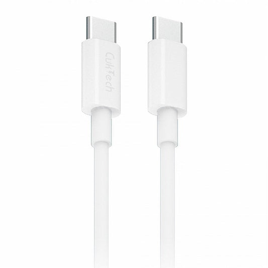 CUKTECH KLC-5499 1m Type-C to Type-C Data Cable Flexible TPE 5A Charging Cable Built-In Emark Chip