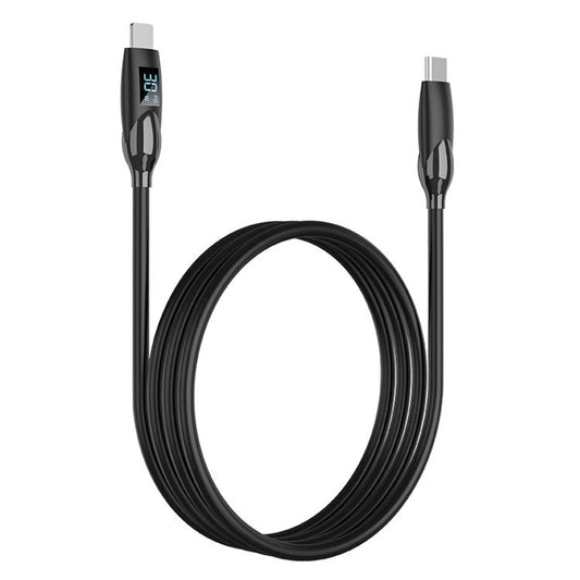 ENKAY 1m Type-C to Lightning PD 30W Fast Charging Cable Silicone Charged Cord with LED Display