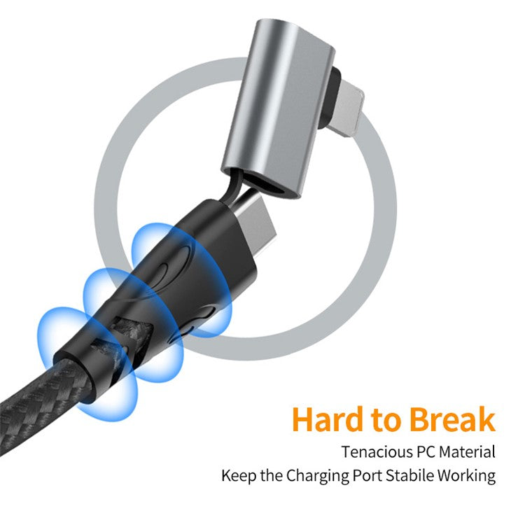 ENKAY 2m 4 in 1 USB / Type-C to iP / Type-C Nylon PD 100W Fast Charging Cable with E-Marker Chip