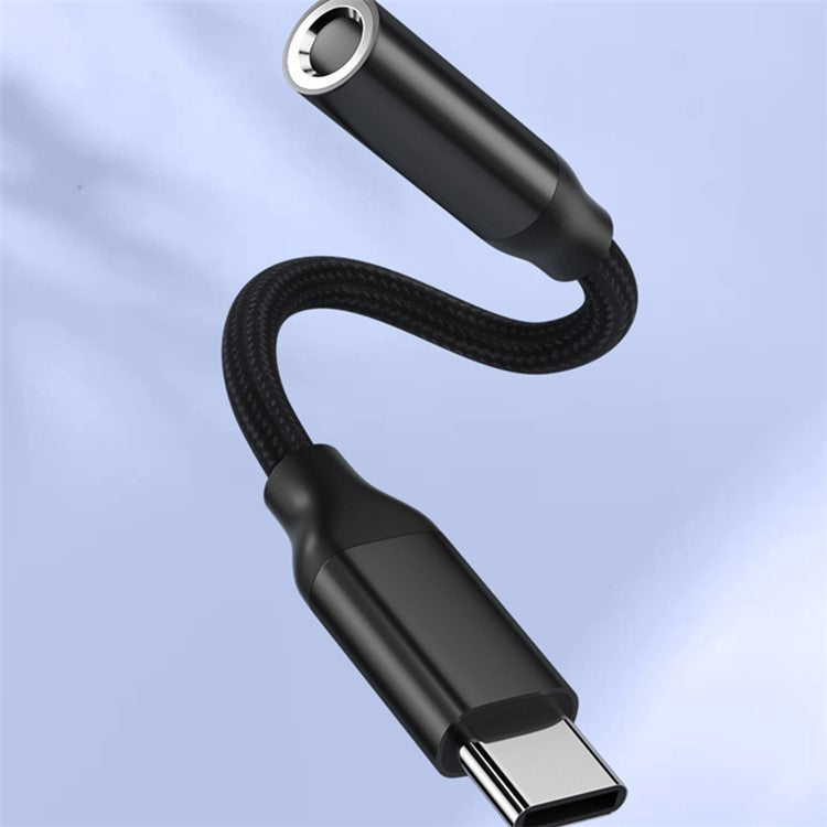 TIANSTON For iPhone 15 Type-C Male to 3.5mm Female Headphone Adapter Audio Cable