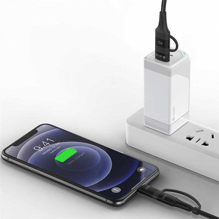 DEVIA EC504 Extreme Speed Series 1.5m Multi 4-in-1 Fast Charging Cable Nylon Braided Cord