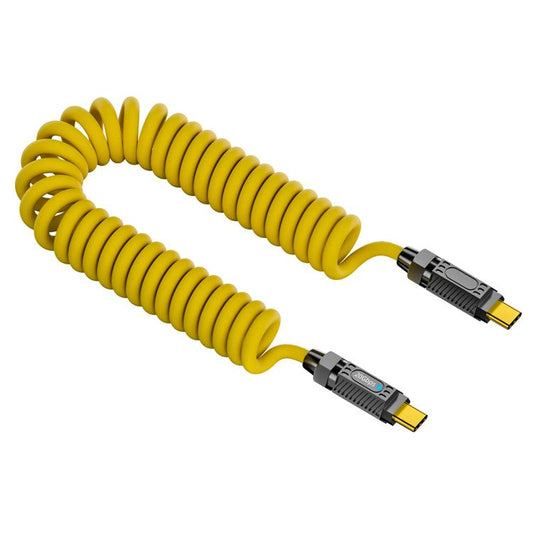 1.8m Spring Cable 20Gbps Data Transmission 8K 60Hz 140W USB3.2 Type-C Cord