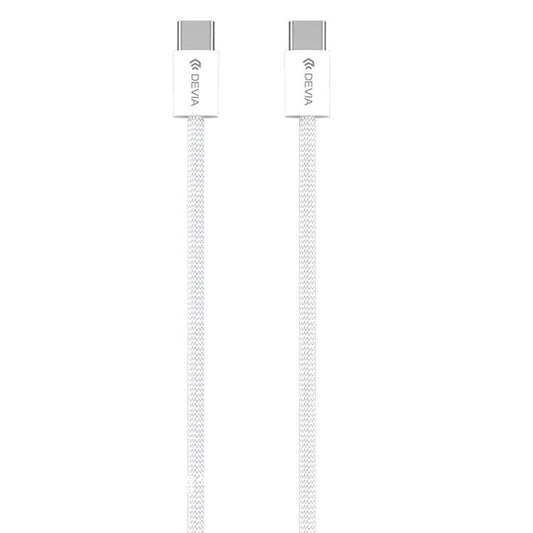 DEVIA Smart Series EC325 1m Type-C to Type-C PD 60W Data Cable Fast Charging Woven Cord