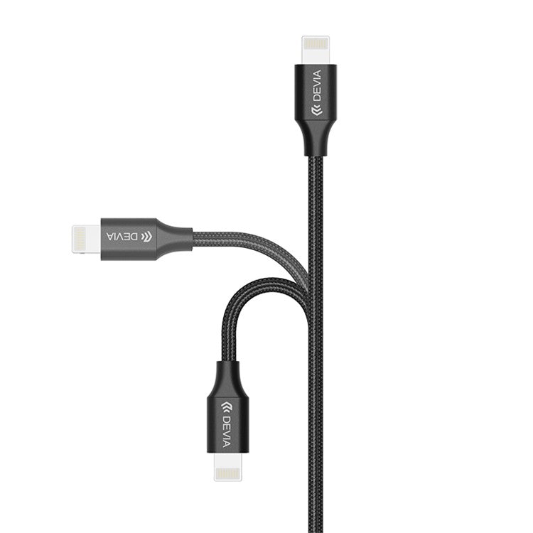DEVIA Gracious Series EC412 2m USB-A to Lightning Phone Charging Cable Data Sync Braided Cord
