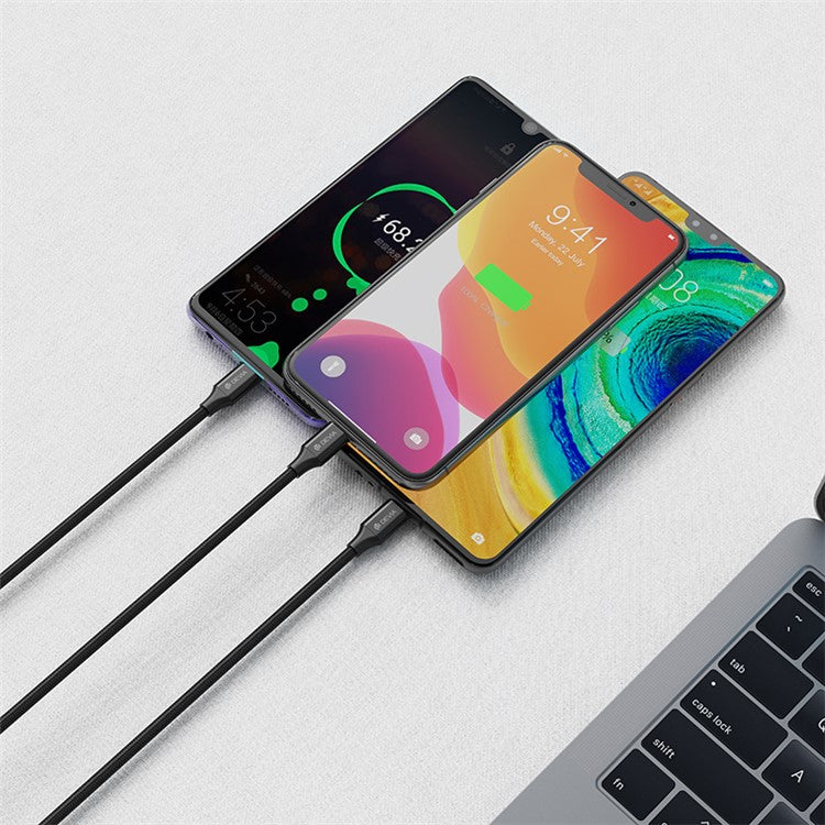 DEVIA Gracious Series EC412 2m USB-A to Lightning Phone Charging Cable Data Sync Braided Cord
