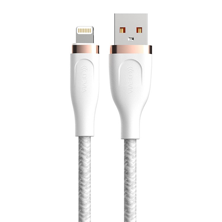 DEVIA Star Series EC417 1.5m USB-A to Lightning 2.4A Quick Charge Cable Data Sync Cord - White