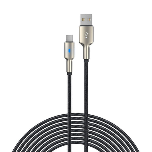 DEVIA Mars Series EC313 1.5m USB-A to Type-C Data Cable Zinc Alloy Braided Nylon Charging Cord