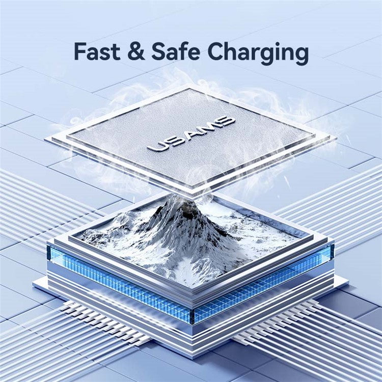 USAMS US-SJ690 1m Micro USB 2A Fast Charging Cable Copper Wire 480Mbps Data Transmission Cord - White