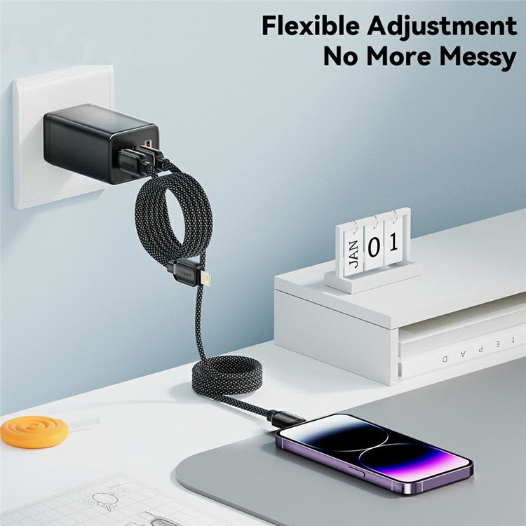 ESSAGER ES-X56 Type-C to Lightning 29W / 3A Fast Charging 480Mbps Magnetic Data Cable
