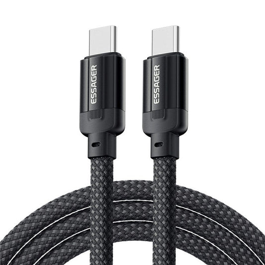 ESSAGER ES-X55 Magnetic Charging Cable 1m PD 240W Type-C to Type-C Braided Data Cord