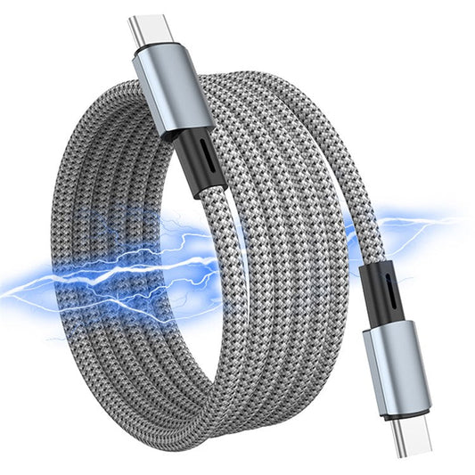1.5m Type-C to Type-C PD 100W Fast Charging Cable Magnetic Phone Data Cord