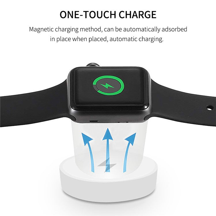 122cm for Apple Watch / Phone Type-C Plug 4-in-1 Charging Cable Watch Wireless Charging Dock, with Decoding Chip - White