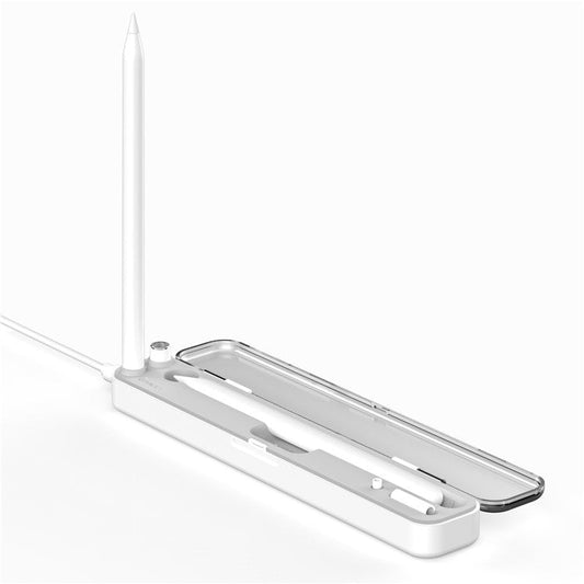 P1 For Apple Pencil 2nd / 1st Generation Storage Case Wireless Charging Box 2-In-1 Carrying Case Magnetic Design Pen Holder