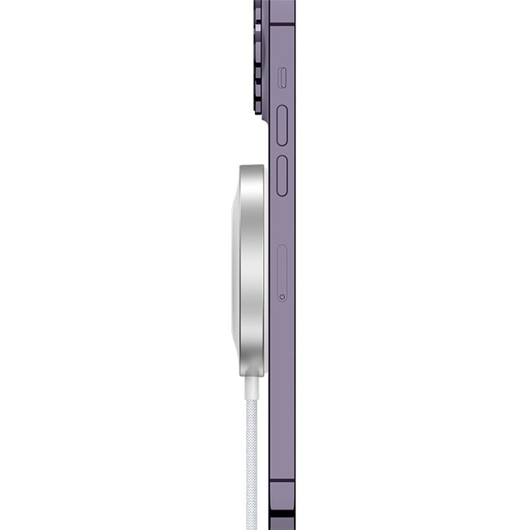 WA23 Magnetic Wireless Charger with Type-C / USB 2.0 Input 18W Fast Charging Desktop Charging Dock for Apple Watch / Mobile Phone / Earbuds - White