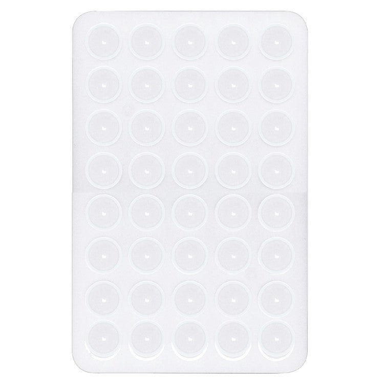 Silicone Suction Cup Phone Mount 40 Grain Double Sided Phone Suction Holder, 100x66mm - White