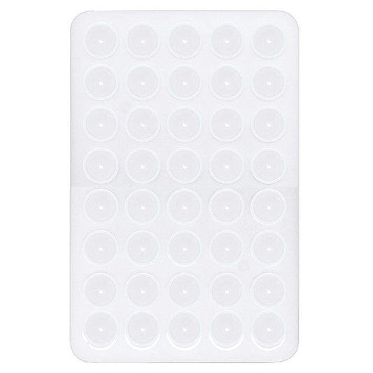Silicone Suction Cup Phone Mount 40 Grain Double Sided Phone Suction Holder, 100x66mm - White