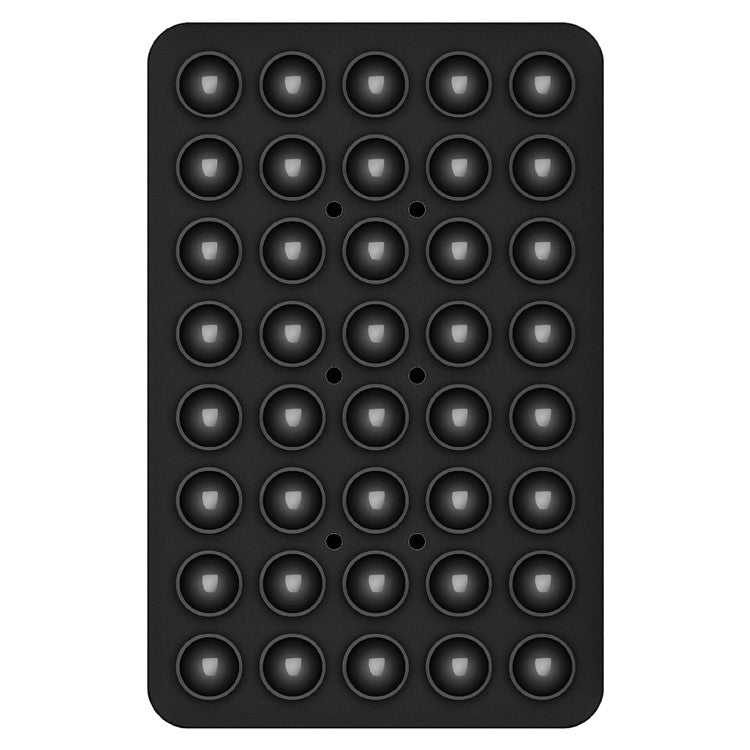 Silicone Suction Cup Phone Mount 40 Grain Double Sided Phone Suction Holder, 100x66mm - Black