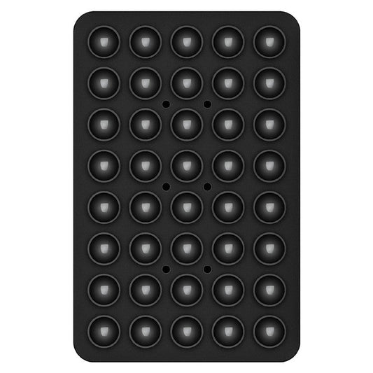 Silicone Suction Cup Phone Mount 40 Grain Double Sided Phone Suction Holder, 100x66mm - Black