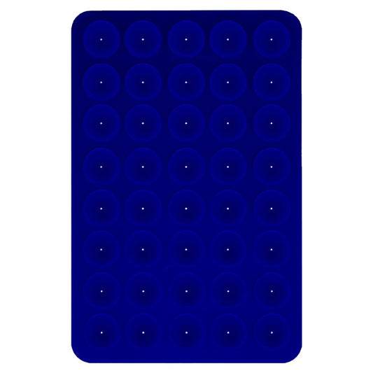 Silicone Suction Cup Phone Mount 40 Grain Double Sided Phone Suction Holder, 100x66mm - Blue