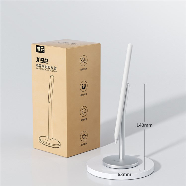 JOPREE X92 Aluminum Alloy Magnetic Stylus Stand Desktop Holder for Capacitive Pens Anti-Lost  /  Anti-Drop