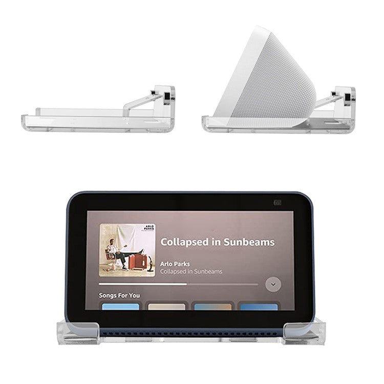 TXESIGN For Amazon Echo Show 5 5.5-inch Speaker Wall Mount Shelf Acrylic Holder Rack