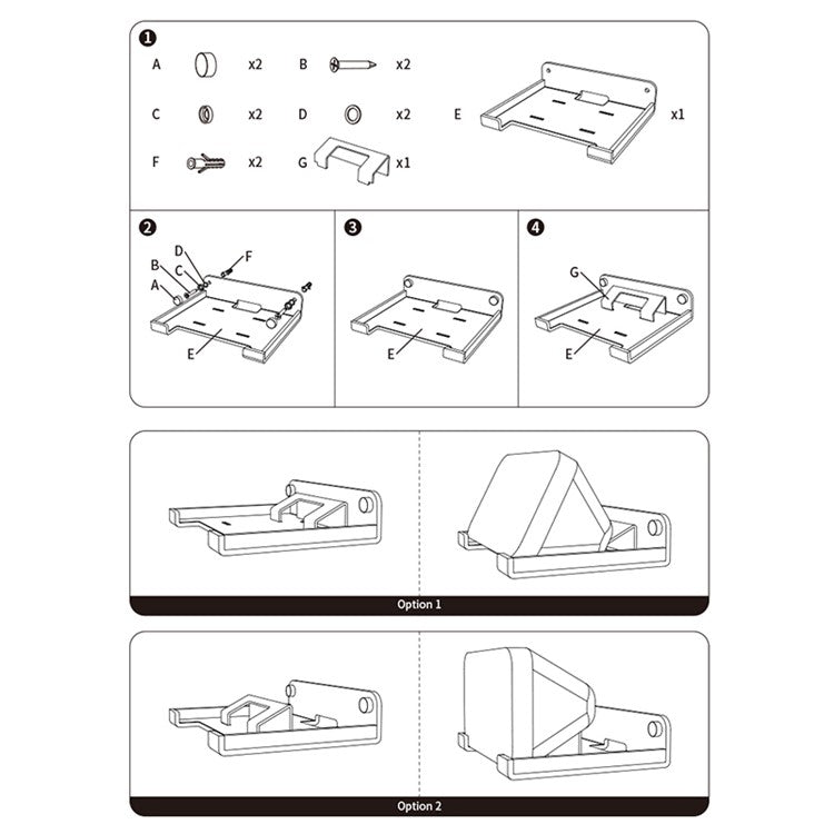 TXESIGN For Amazon Echo Show 5 5.5-inch Speaker Wall Mount Shelf Acrylic Holder Rack
