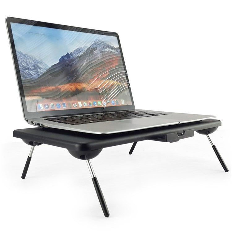 TT4M MDF+PVC Computer Monitor Riser Adjustable Desktop Stand Laptop Base - White