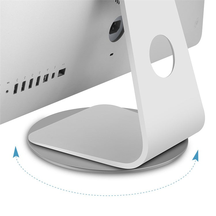 AP-5M For iMac Monitor Laptop Turntable Aluminum Alloy 360-Degree Rotatable Base - Silver