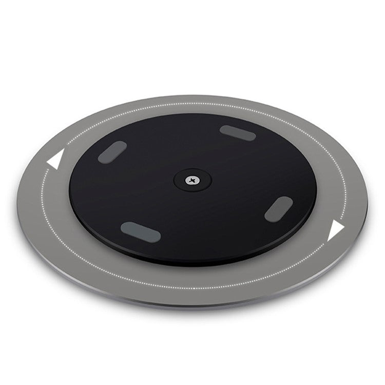 AP-5M For iMac Monitor Laptop Turntable Aluminum Alloy 360-Degree Rotatable Base - Dark Grey
