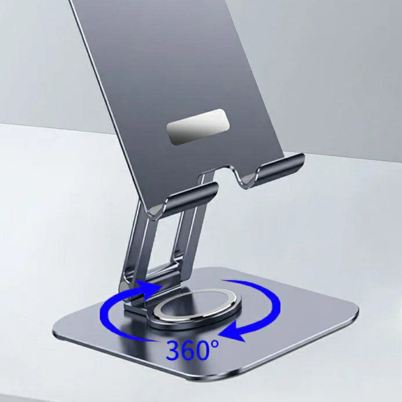 JMARY MK-61 Aluminum Alloy Desktop Phone Stand Rotatable Cellphone Tablet Holder
