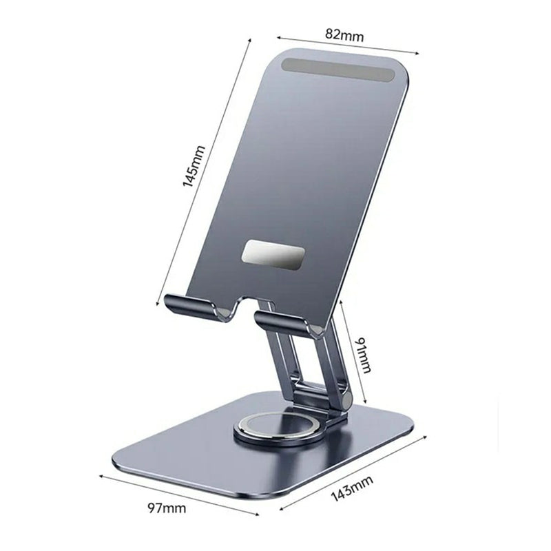 JMARY MK-61 Aluminum Alloy Desktop Phone Stand Rotatable Cellphone Tablet Holder