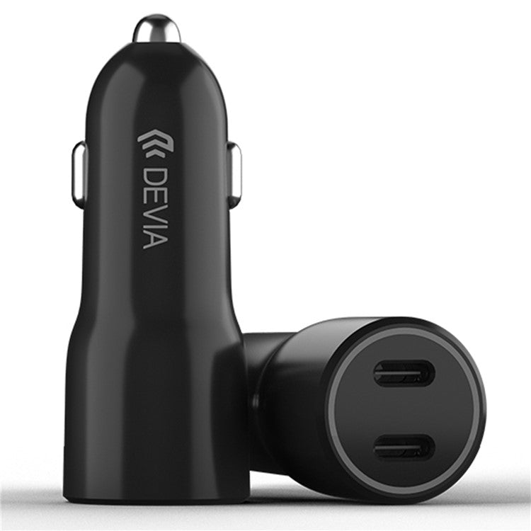 DEVIA Smart Series Dual Type-C Car Charger PD 40W Fast Charging Phone Charger Adapter