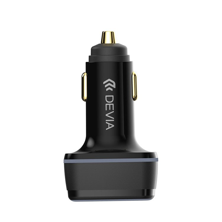 DEVIA Extreme Speed Series 115W Fast Charging Car Charger USB+Dual Type-C Car Charger Adapter