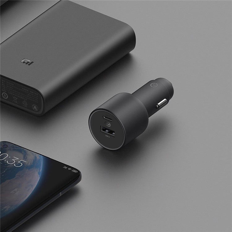 XIAOMI CC07ZM Type-C + USB Dual Ports Fast Car Charger 1A1C 100W