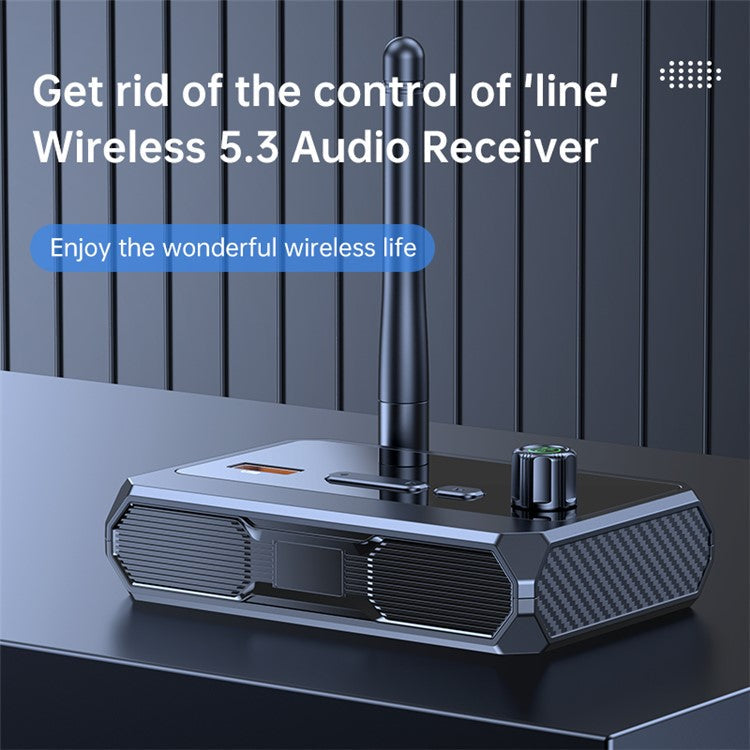 C36 Bluetooth 5.3 Audio Receiver Fiber-Optic Coaxial Adapter Supports USB-Disk Playback