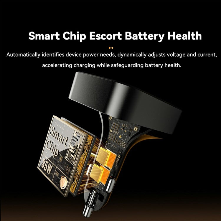 ESSAGER 65W Fast Charging USB A  + Type C Car Charger with Retractable USB C Cable