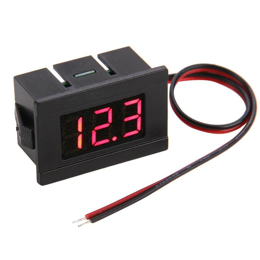 V33D 2 Wires Green Light Display Mini Digital Voltage Meter, Measure Voltage: DC 4.5-120V (Style3)