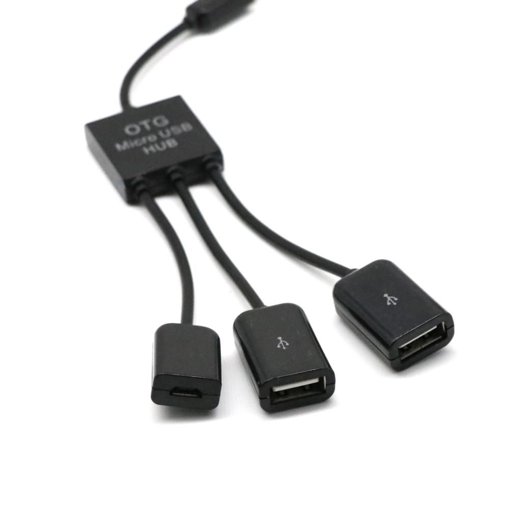 3 in 1 USB OTG Cable Adapter, Micro USB Hub USB OTG Extension Adapter for Smartphone for Samsung Galaxy S2/S3/S4/Note, Sony Xperia NX-02D,Sony Xperia acro HDIS12S, Sony S-series Tablets