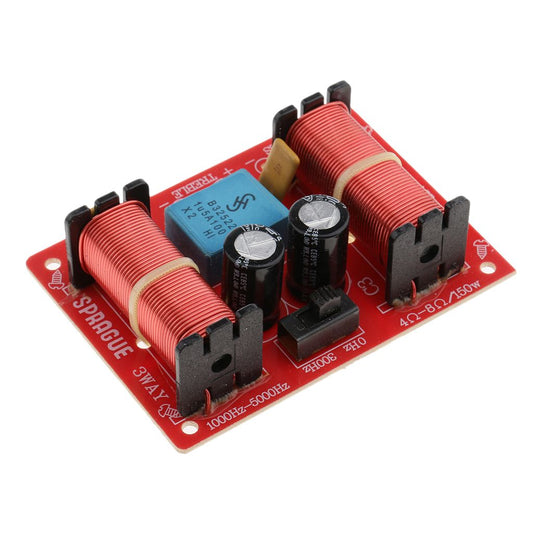 3 Way Speaker Crossover Audio Filter Frequency Divider for Car Home Hi/Mi/Lo