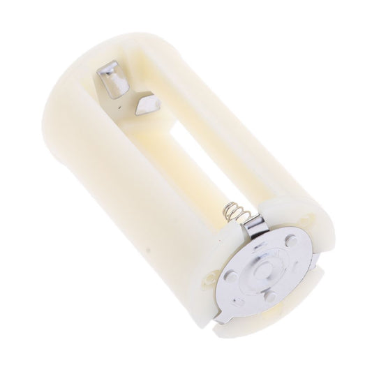 1.5V Parallel Battery Converters Adapter Case LR20 3 AA to D Type White