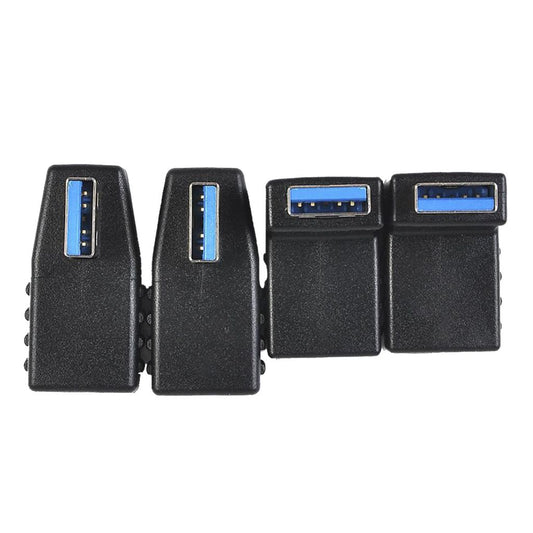 USB 3.0 A Male To Female Extension Cable 90 Degree Right Angle Adaptor Plug,4set