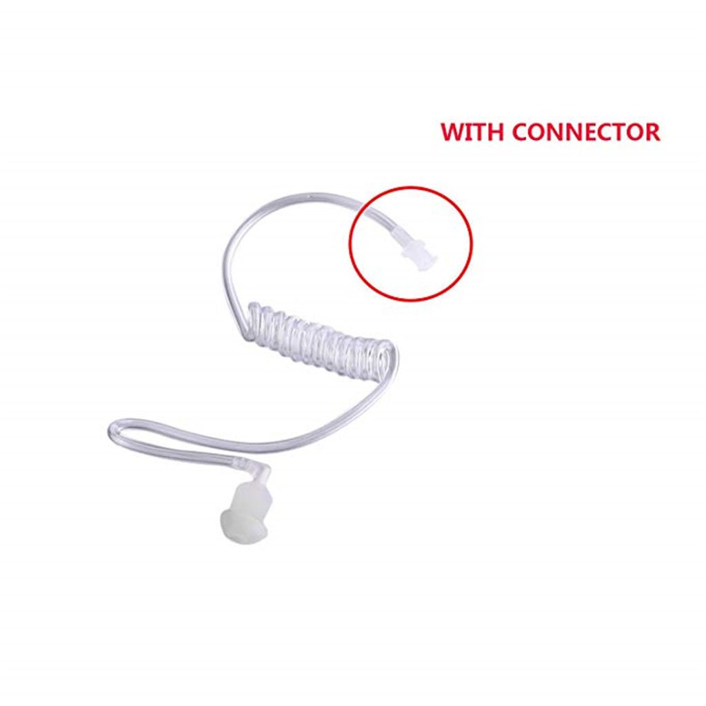 Twist On Replacement Acoustic Tube for Two Way Radio Headset Earpiece Earphone (Pack of 5)
