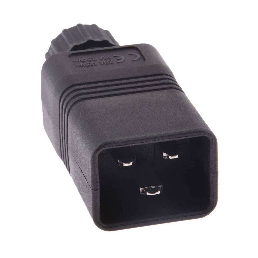 IEC 320 C20 16A 250V AC Plug,C20 Male DIY Rewirable Plug,C20 Screw Lock