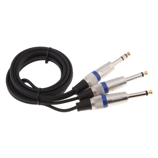 1/4 Inch TRS Stereo To Dual 1/4 Inch TS Mono Y-Splitter Cable