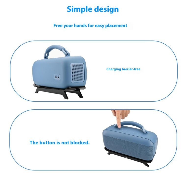 TXESIGN For Bose SoundLink Max Speaker Four-legged Desktop Stand Acrylic Storage Base, 101-E002-300049 - Transparent