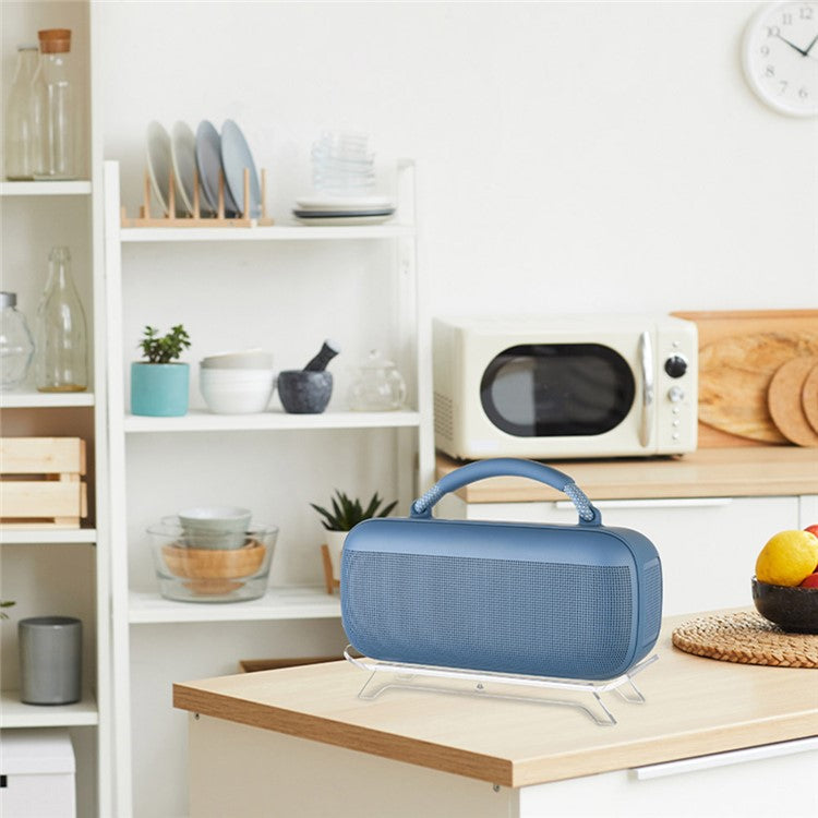 TXESIGN For Bose SoundLink Max Speaker Four-legged Desktop Stand Acrylic Storage Base, 101-E002-300049 - Transparent