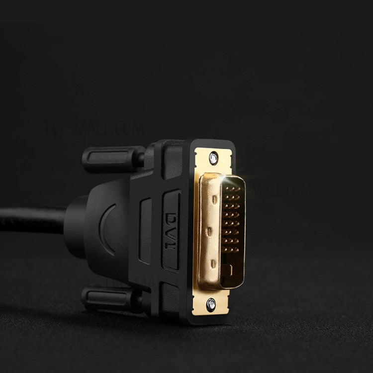 UGREEN 30838 DVI-D 24+1 Male to VGA Male Video Cable Adapter Cord 1.5m for HDTV Projector Computer